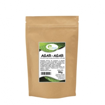 Agar-agar 50 g VitaFarm zamiennik żelatyny